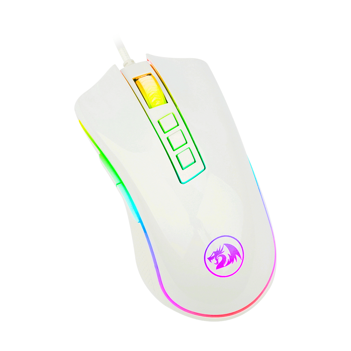 MOUSE REDRAGON COBRA M711W 10000DPI BLANCO 0