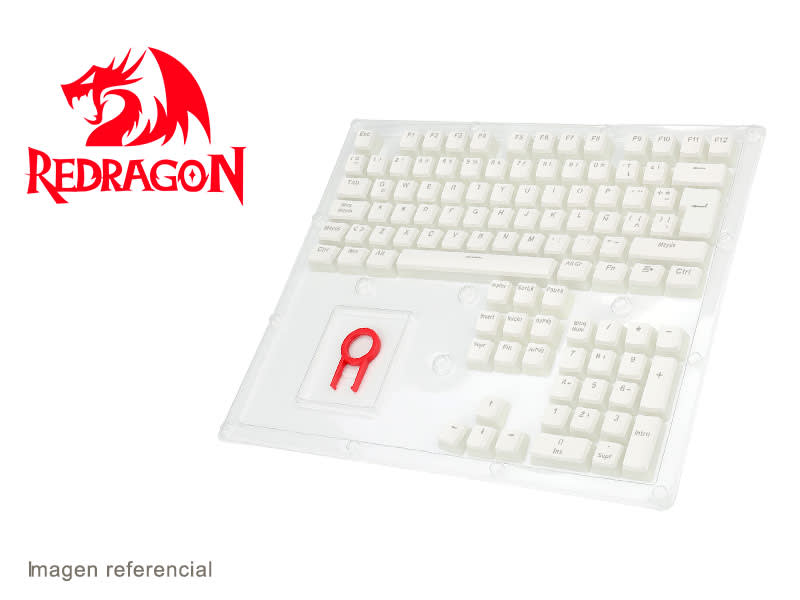 KEYCAPS REDRAGON SCARAB A130W-SP ESPAÑOL BLANCO 0