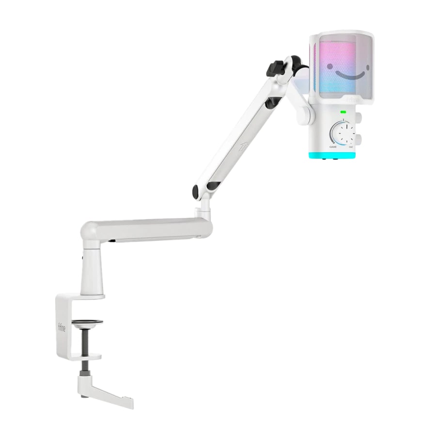 MICROFONO FIFINE TAM6 CON BRAZO BLANCO2