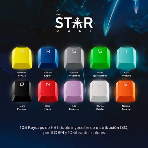 KEYCAPS VSG STARDUST AMARILLO3