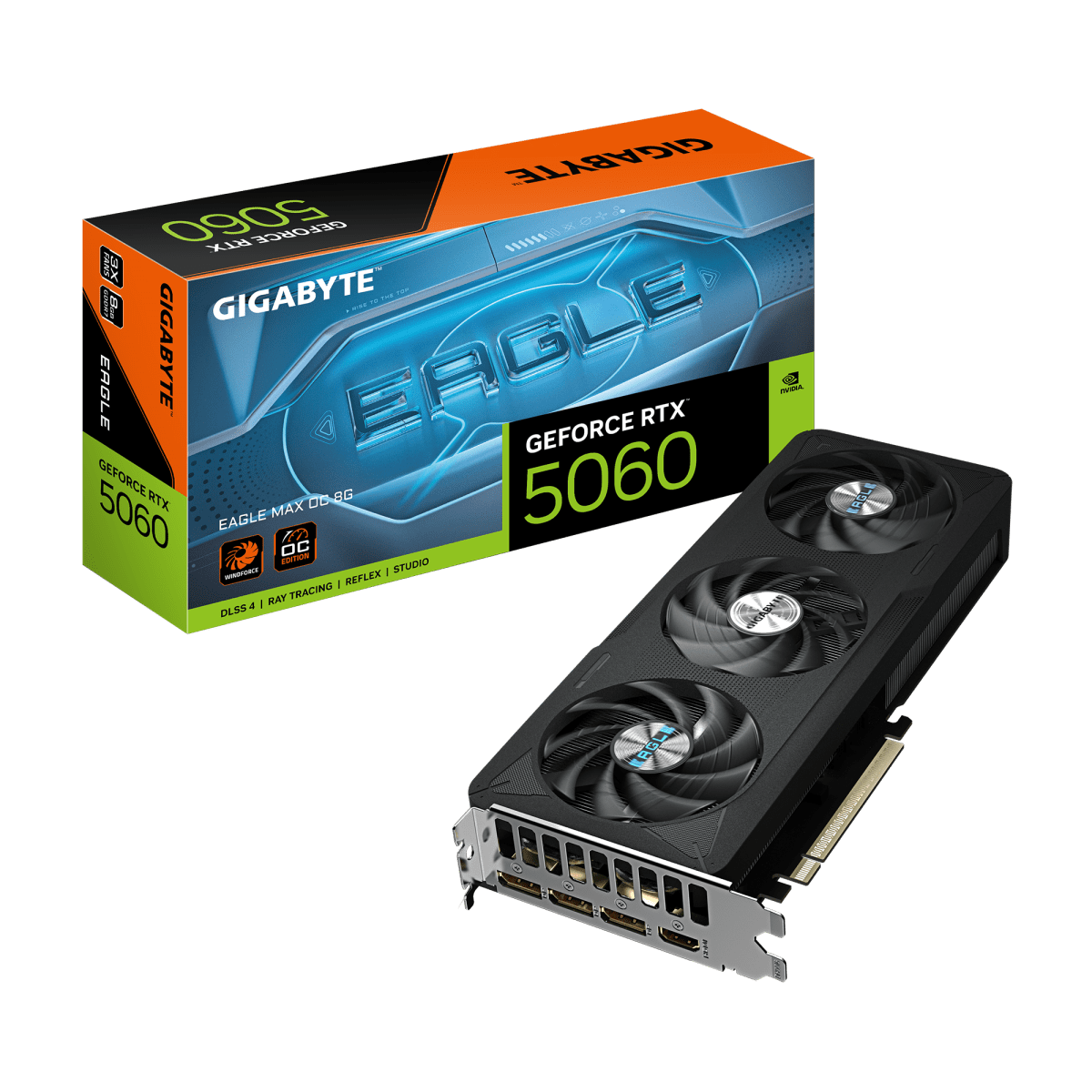 TARJETA DE VIDEO GIGABYTE RTX 5060 8GB EAGLE MAX 3X OC GDDR72