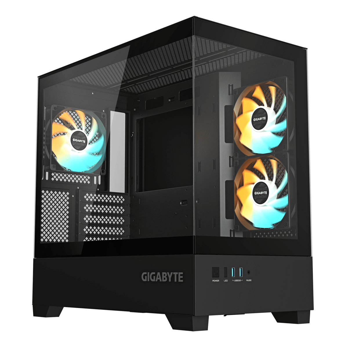 CASE GIGABYTE C201 PANORAMIC MATX MID TOWER 3FANS 0