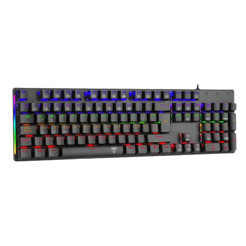 TECLADO MECANICO T-DAGGER NAXOS RAINBOW (SW-ROJO) NEGRO 0