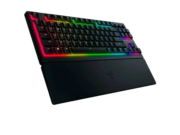 TECLADO SEMI MECANICO RAZER ORNATA V3 TENKEYLESS LP US CHROMA RGB NEGRO3