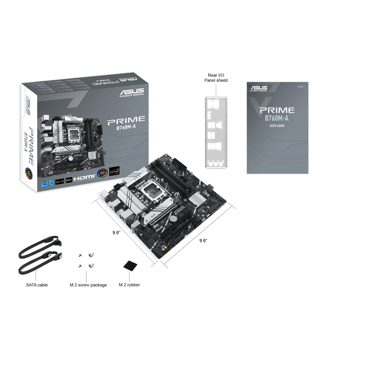 PLACA MADRE ASUS PRIME B760M-A-CSM MATX LGA1700 DDR5 0