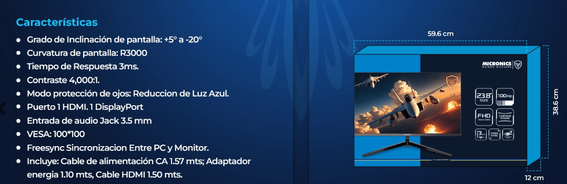 MONITOR MICRONICS BRICKELL DG24FC 24