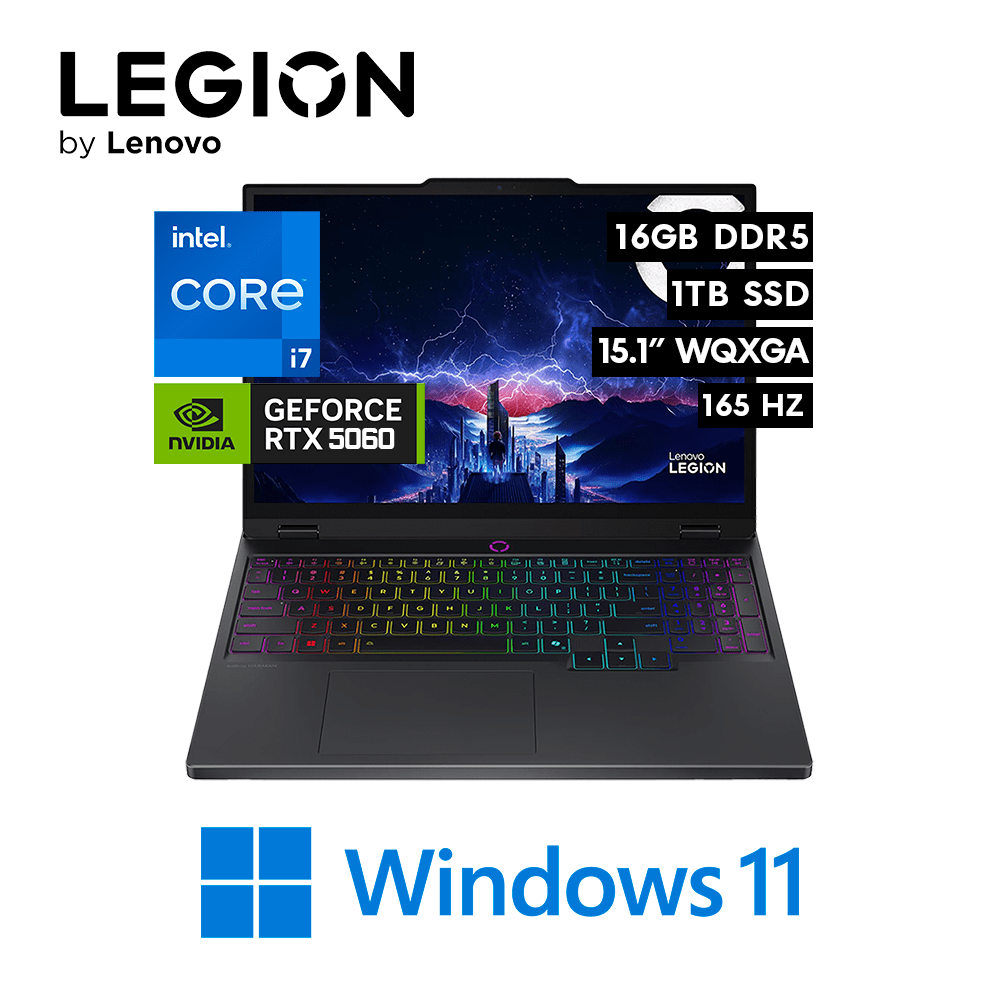LAPTOP LENOVO LEGION 5 15IRX10 I7 14700HX 16GB DDR5 1TB M.2 15.1