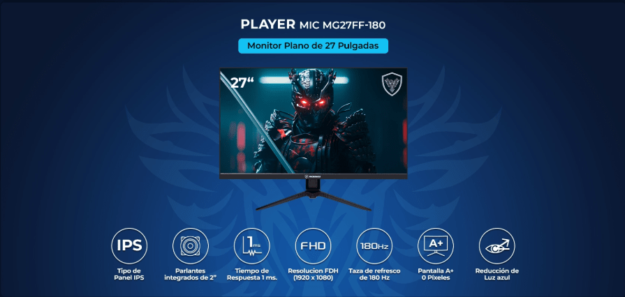 MONITOR MICRONICS PLAYER MG27FF-180 27