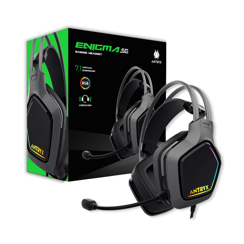 AURICULARES ANTRYX ENIGMA SE 7.1 VIRTUAL SURROUND USB RGB5