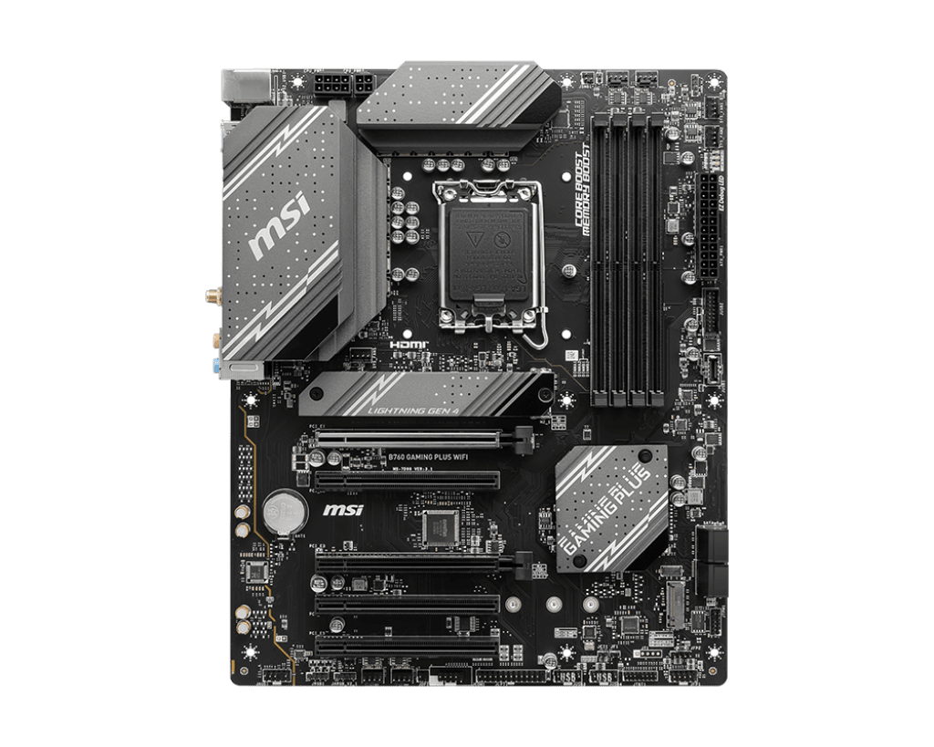 PLACA MADRE MSI B760 GAMING PLUS WIFI ATX LGA1700 DDR52