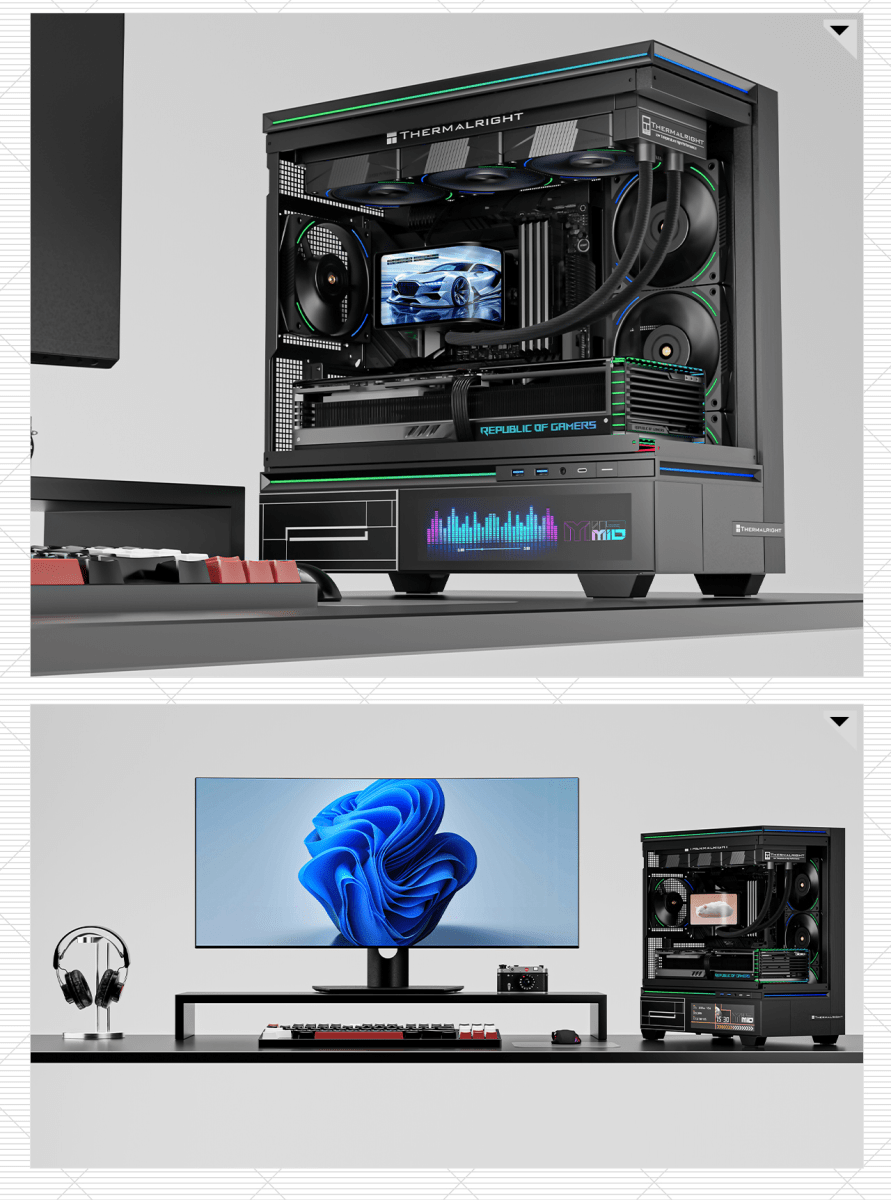 REFRIGERACION LIQUIDA THERMALRIGHT WONDER VISION 360 ARGB BLACK C/ PANTALLA CURVA3