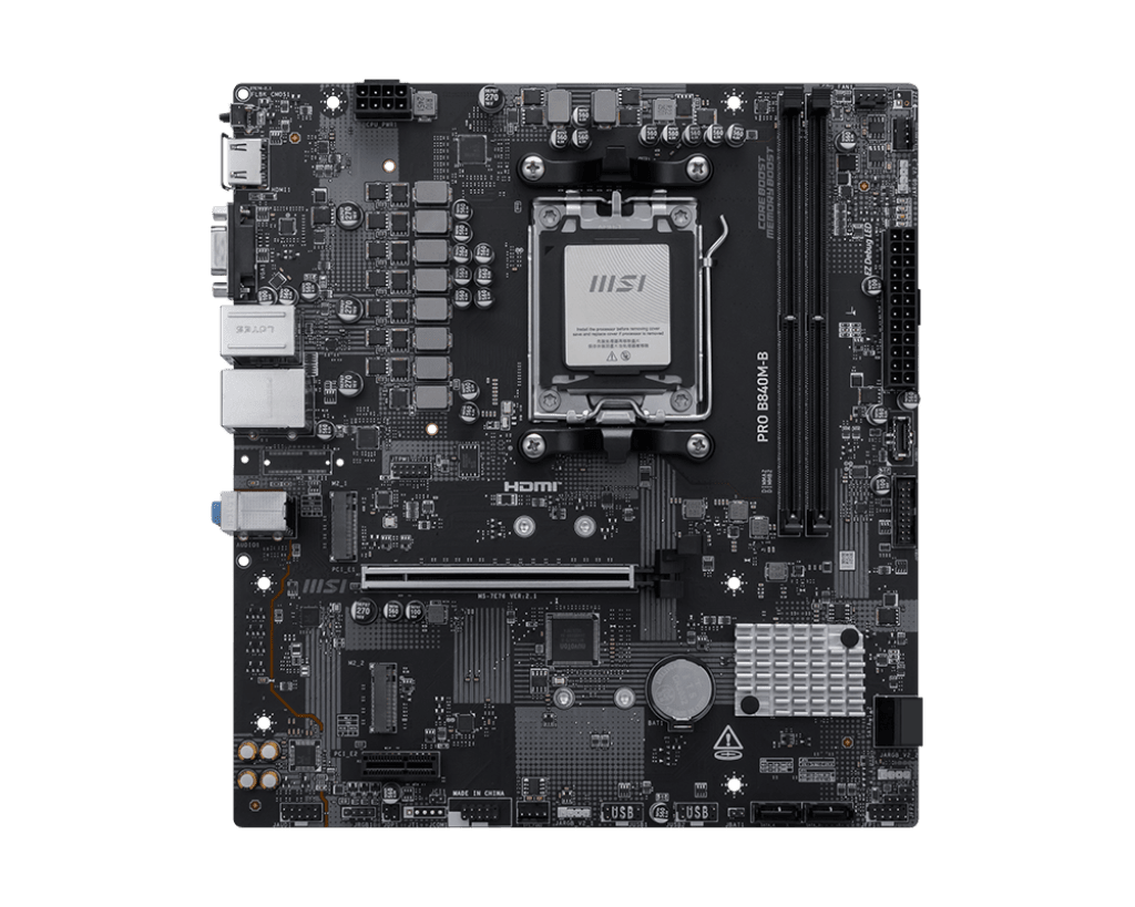 PLACA MADRE MSI PRO B840M-B MATX AM5 DDR52