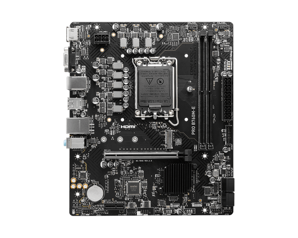 PLACA MADRE MSI PRO B760M-E MATX LGA1700 DDR52
