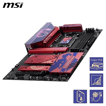 PLACA MADRE MSI B850 WIFI ATX AM5 DDR5 MLG EDITION4