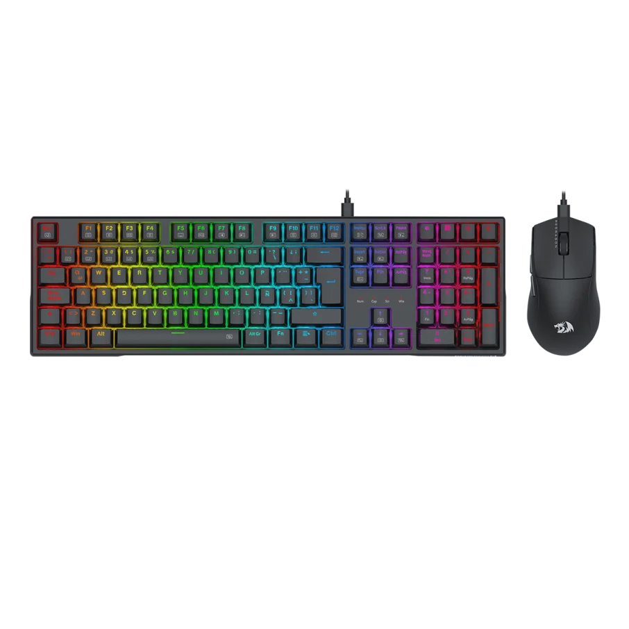 COMBO REDRAGON ESSENTIALS 2 EN 1 S146-SP TECLADO TRUNDLE K668RG-SP + MOUSE K1NG M724 NEGRO2