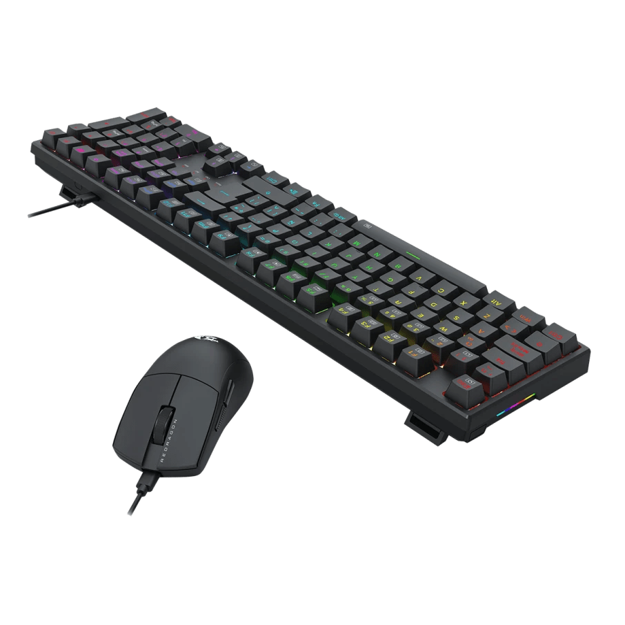 COMBO REDRAGON ESSENTIALS 2 EN 1 S146-SP TECLADO TRUNDLE K668RG-SP + MOUSE K1NG M724 NEGRO4