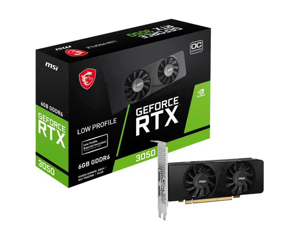 TARJETA DE VIDEO MSI RTX 3050 6GB OC LOW PROFILE GDDR6 0