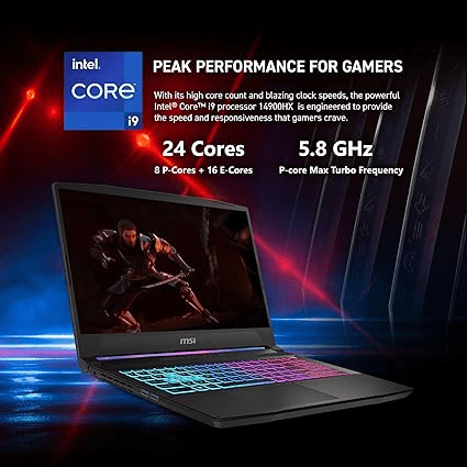 LAPTOP MSI KATANA 15 B14WGK-016US I9 14900HX 32GB DDR5 1TB M.2 QHD 15.6