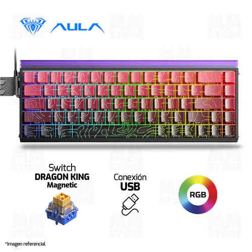 TECLADO MAGNETICO AULA HERO68HE ALAMBRICO 8KHZ US (SW-METEOR MG)5
