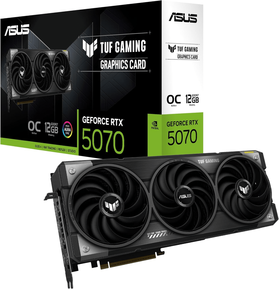 TARJETA DE VIDEO ASUS TUF GAMING RTX 5070 OC EDITION 12GB GDDR7 0