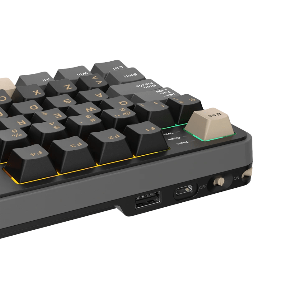 TECLADO MECANICO ROYAL KLUDGE RK-S98 INALAMBRICO 2.4 BT (SW-CHARTREUSE)-BLACKBERRY MOUSE8