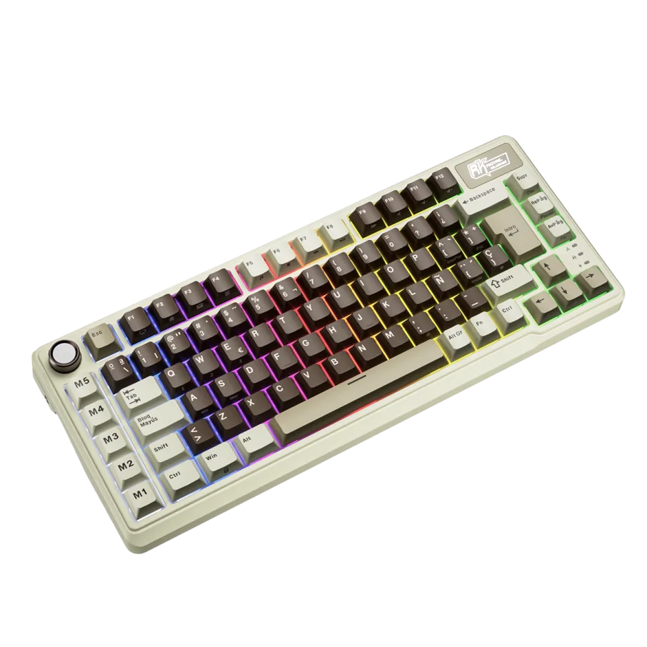 TECLADO MECANICO ROYAL KLUDGE RK-L75 INALAMBRICO RGB SP (SW-CREAMY)3