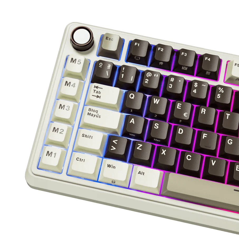 TECLADO MECANICO ROYAL KLUDGE RK-L75 INALAMBRICO RGB SP (SW-CREAMY)4