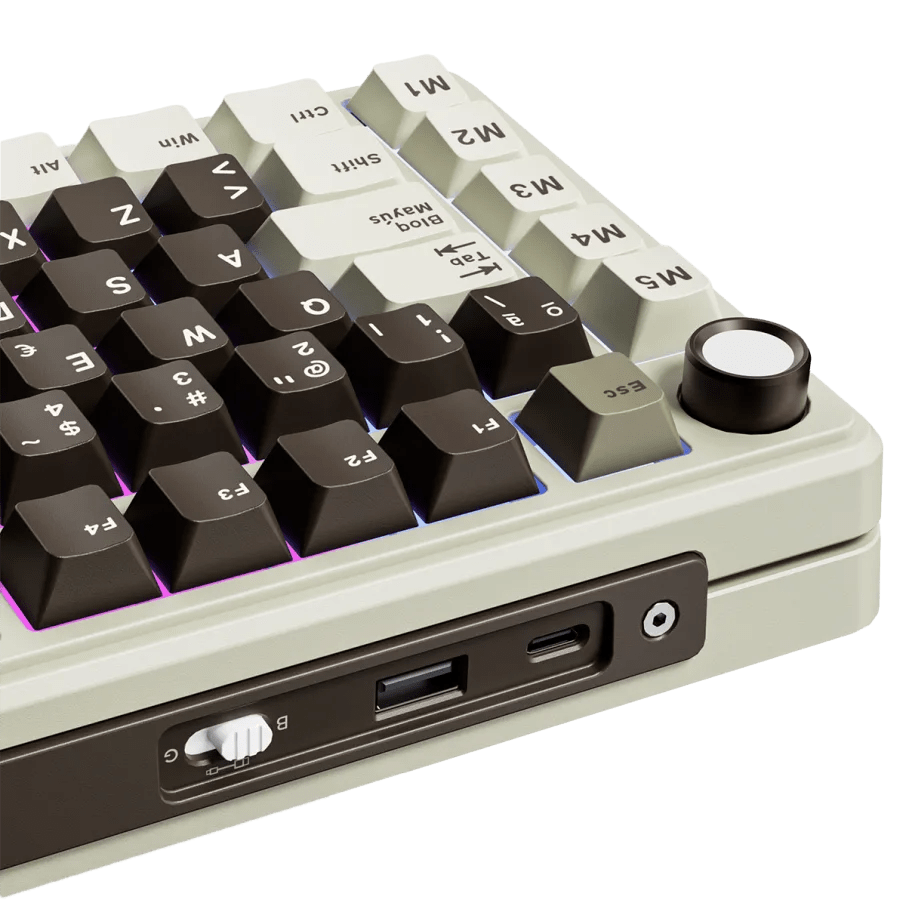 TECLADO MECANICO ROYAL KLUDGE RK-L75 INALAMBRICO RGB SP (SW-CREAMY)5