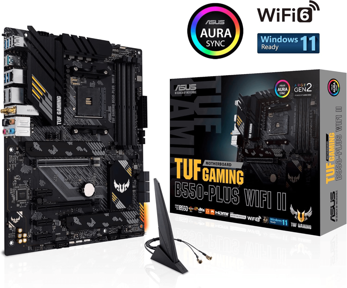 PLACA MADRE ASUS TUF GAMING B550-PLUS WIFI II ATX AM4 DDR46
