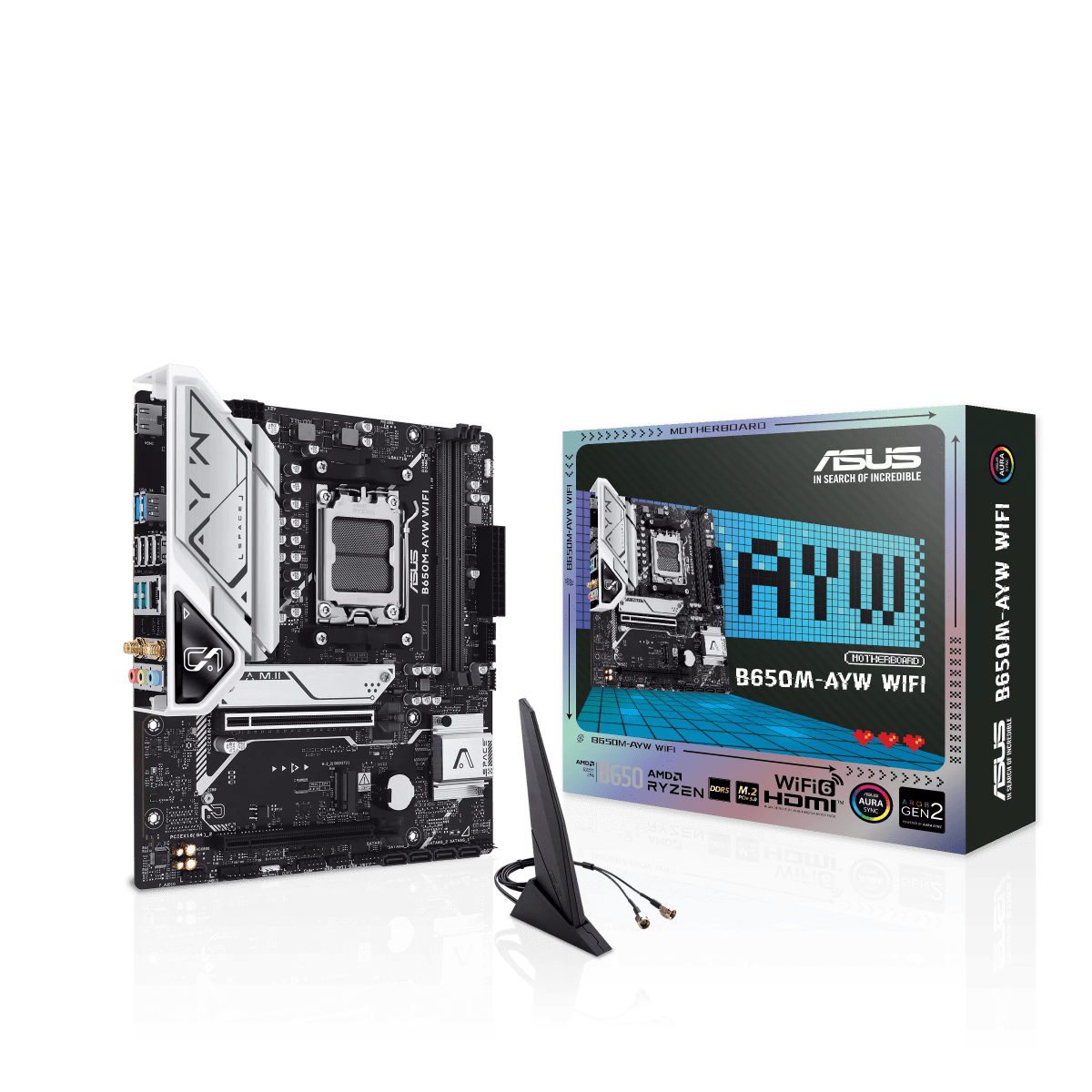 PLACA MADRE ASUS B650M-AYW MATX WIFI AM5 DDR5 0