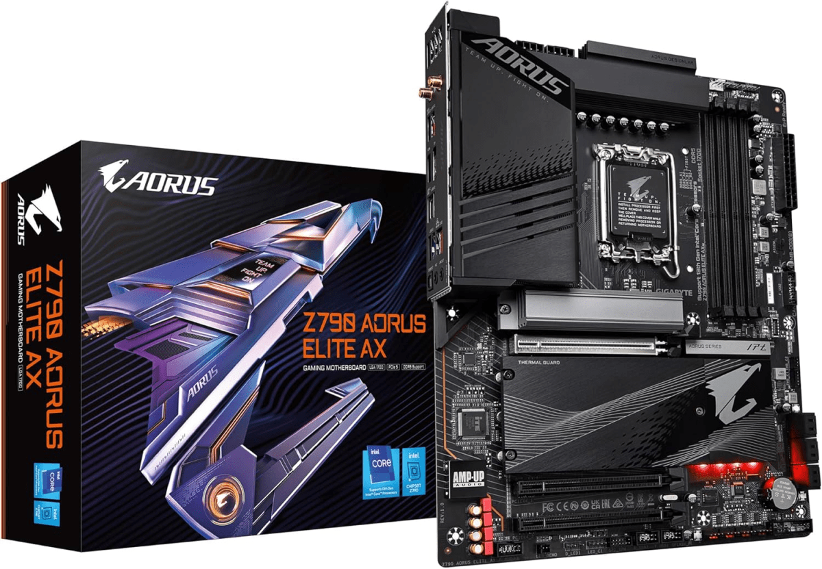 PLACA MADRE GIGABYTE Z790 AORUS ELITE AX WIFI ATX LGA1700 DDR5 0