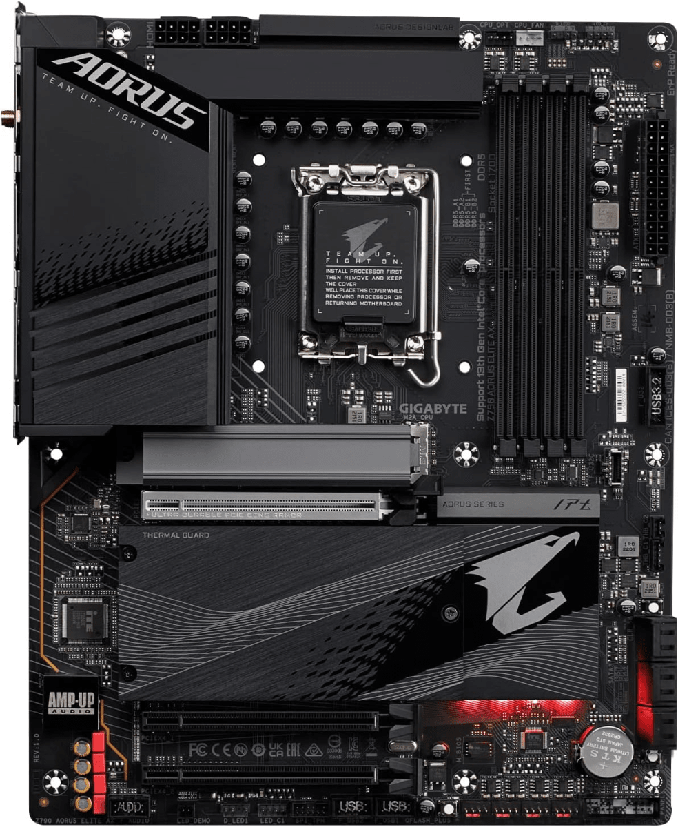 PLACA MADRE GIGABYTE Z790 AORUS ELITE AX WIFI ATX LGA1700 DDR52