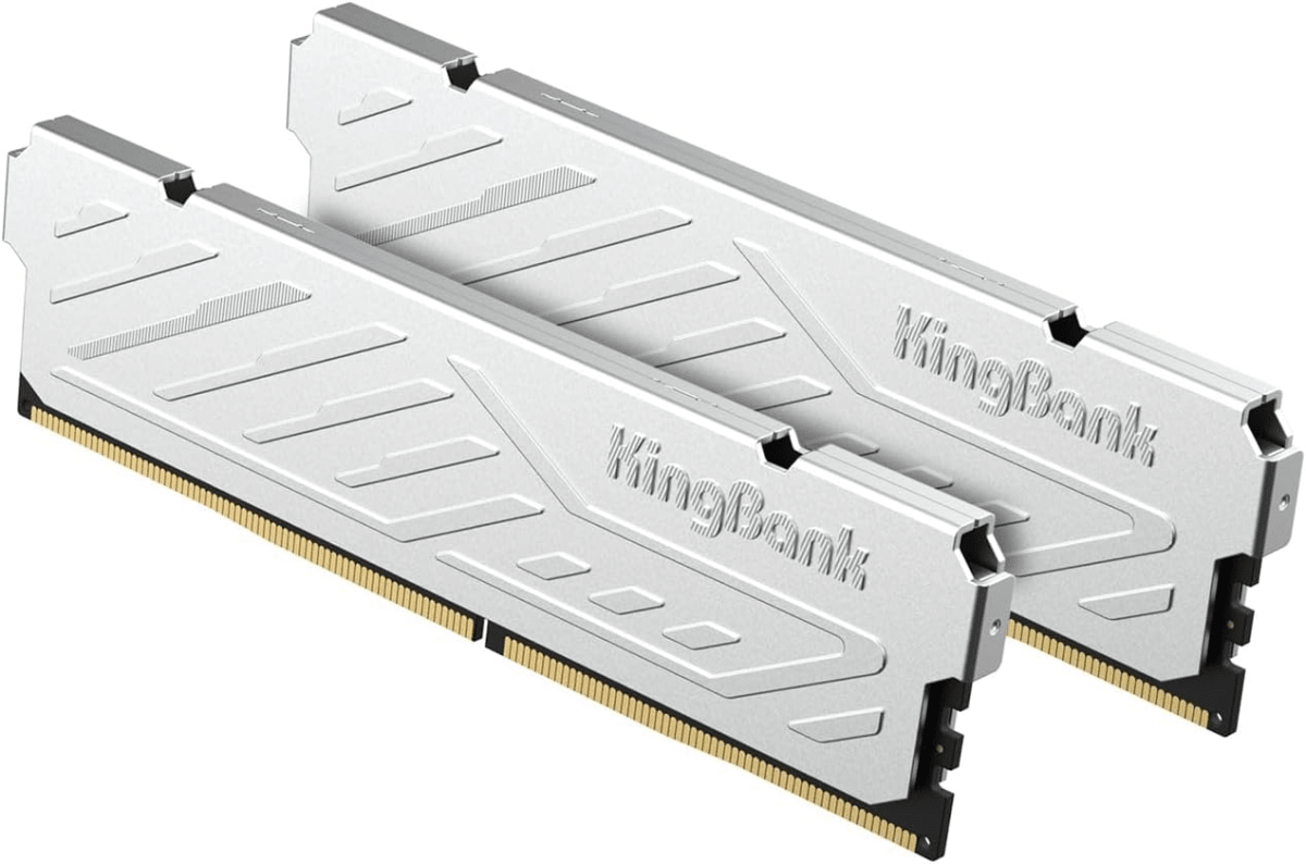 MEMORIA RAM KINGBANK 32GB(2X16GB) 3200MHZ DDR4 SILVER 0