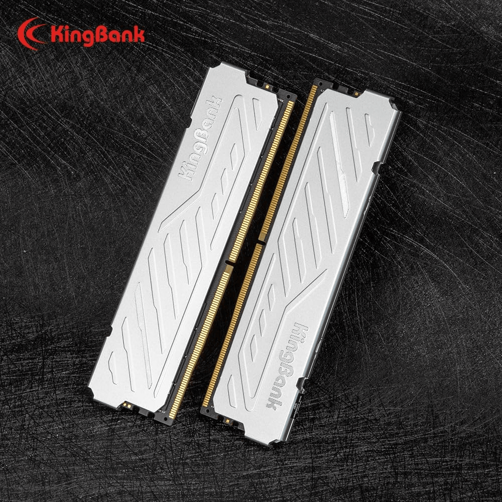 MEMORIA RAM KINGBANK 32GB(2X16GB) 3200MHZ DDR4 SILVER3