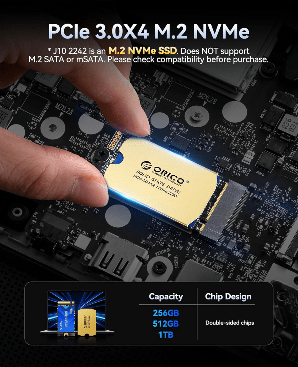 SSD M.2 ORICO J-10 512GB PCIE 3.0 NVME2