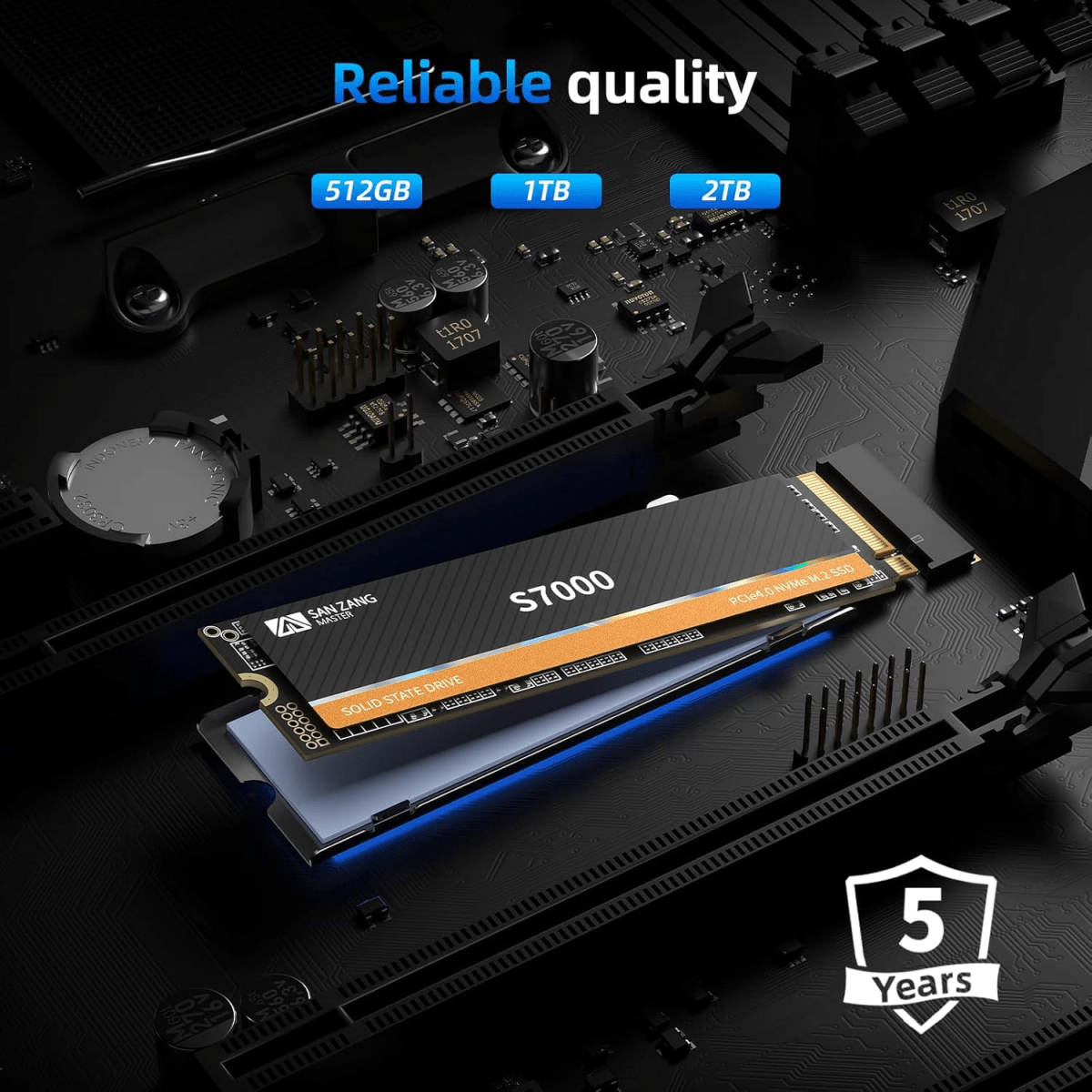 SSD M.2 SAN ZANG MASTER Z7450 2TB PCIE GEN4X4 NVME2