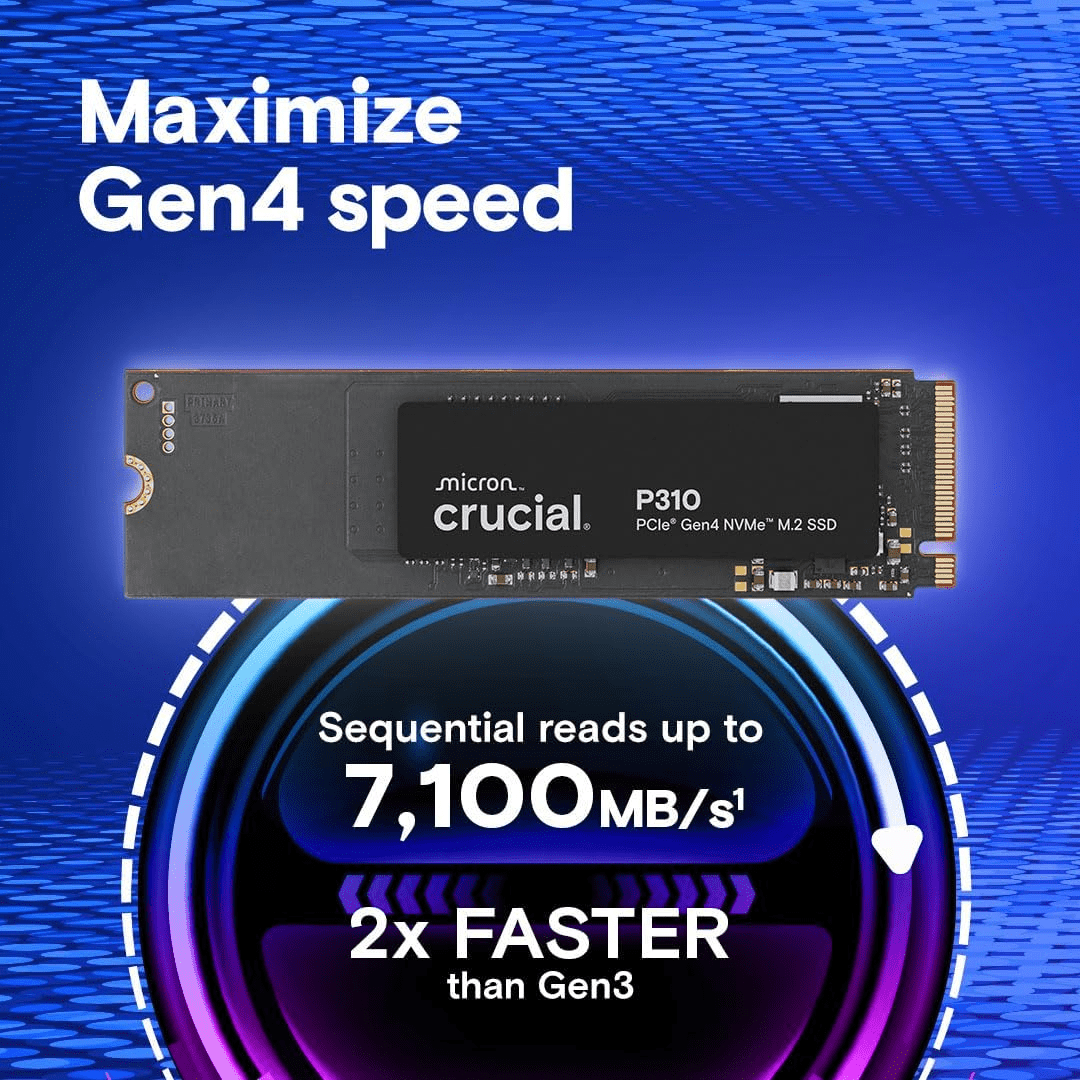 SSD M.2 CRUCIAL P310 500GB 2280 NVME PCIE GEN42