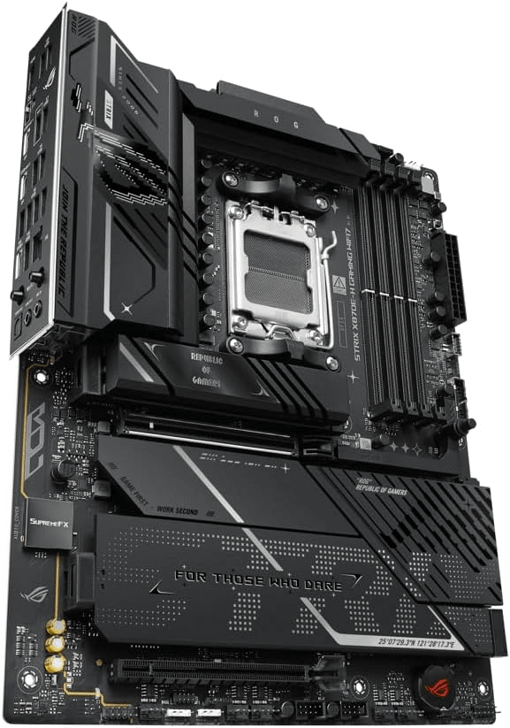 PLACA MADRE ASUS ROG STRIX X870E-H GAMING WIFI7 ATX AM5 DDR55