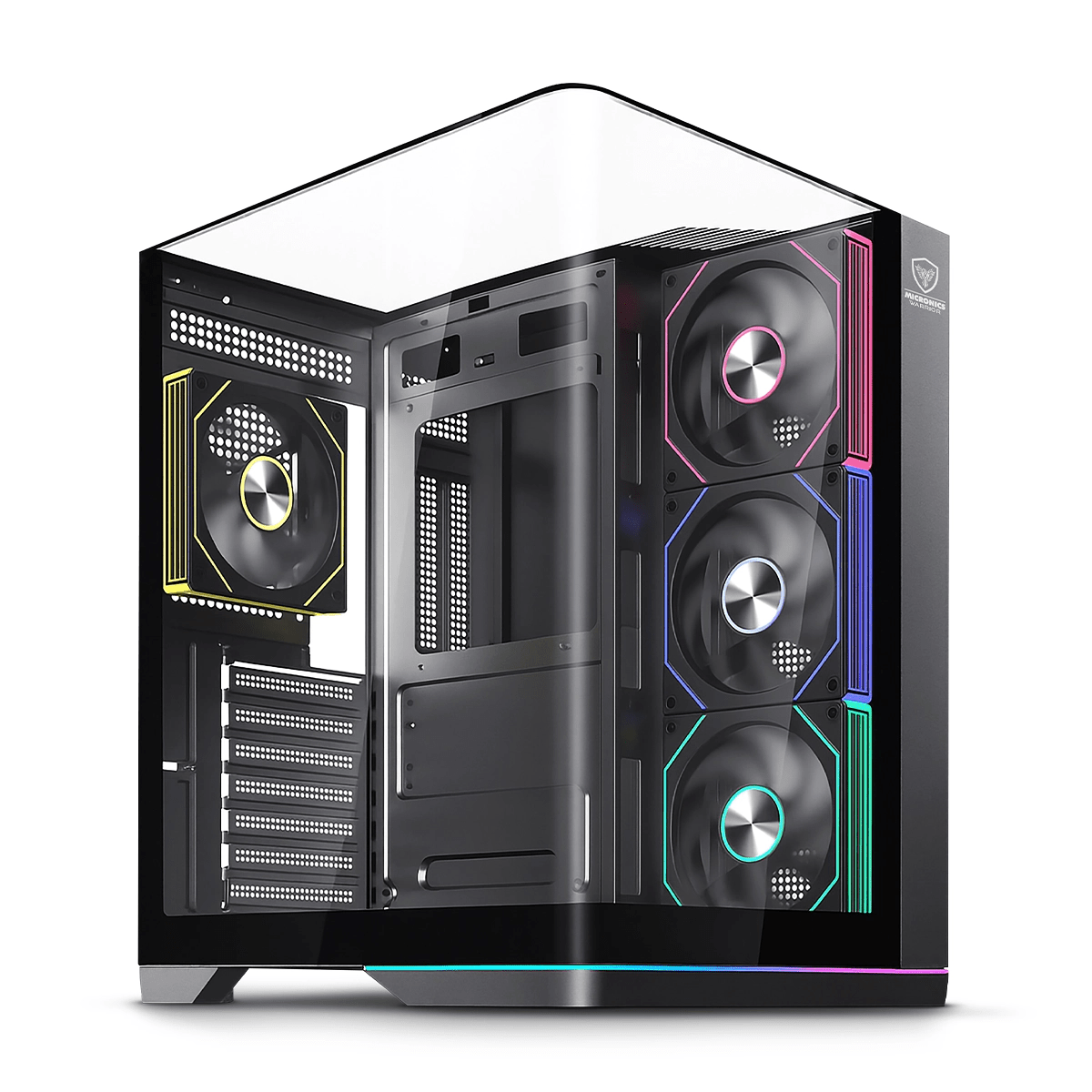 CASE MICRONICS WARRIOR MIC FC1013 4 FAN ARGB ATX NEGRO 0