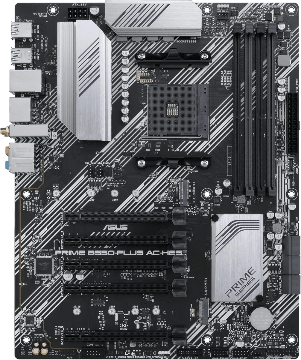 PLACA MADRE ASUS PRIME B550-PLUS AC-HES WF ATX AM4 DDR42