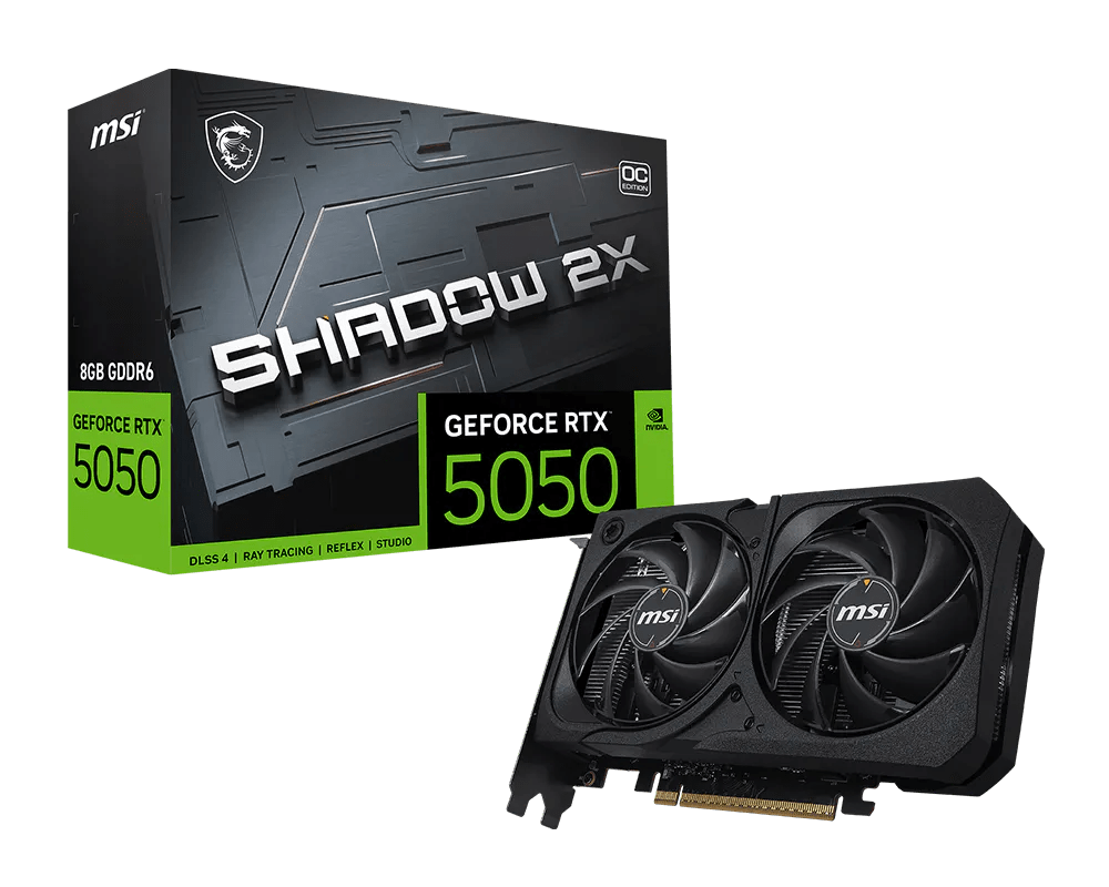 TARJETA DE VIDEO MSI RTX 5050 8GB SHADOW 2X OC GDDR6 0