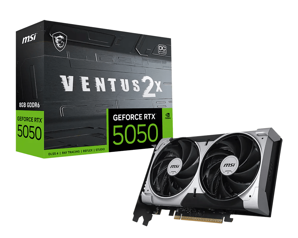 TARJETA DE VIDEO MSI RTX 5050 8GB VENTUS 2X OC GDDR6 0
