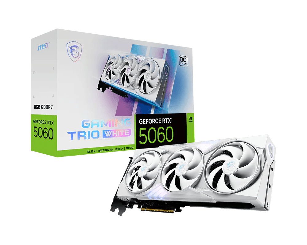 TARJETA DE VIDEO MSI RTX 5060 8GB GAMING TRIO OC GDDR7 0