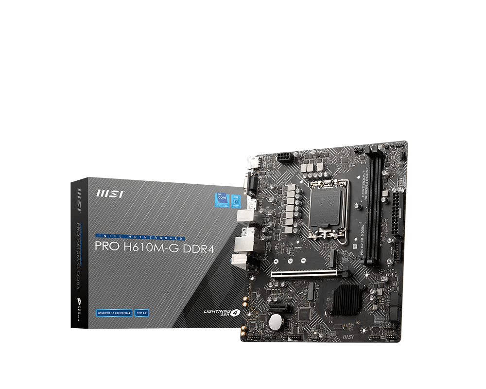 PLACA MADRE MSI PRO H610M-S MATX LGA1700 DDR4 0