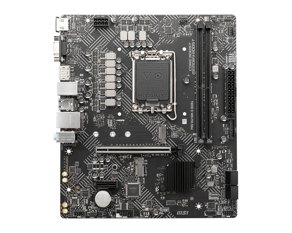 PLACA MADRE MSI PRO H610M-S MATX LGA1700 DDR42