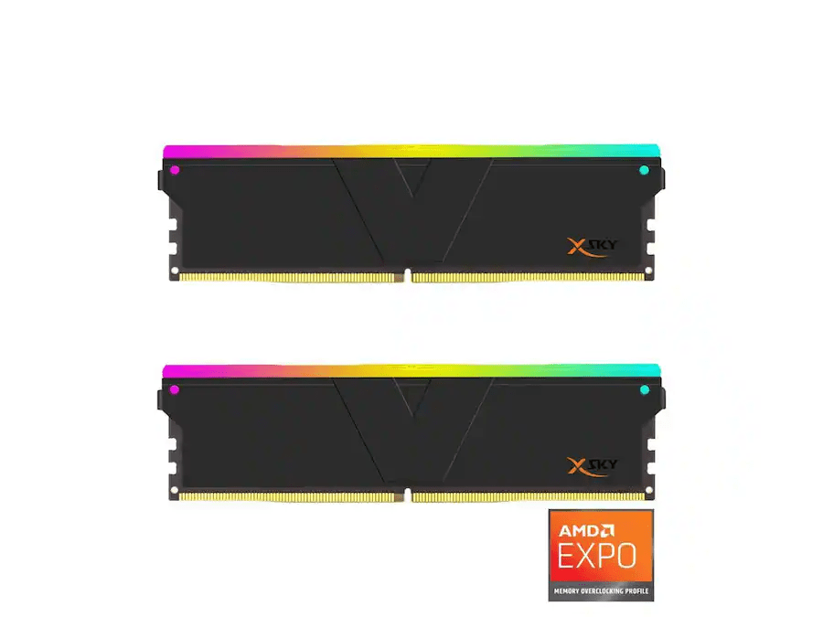 MEMORIA RAM V-COLOR MANTA XSKY 32GB(2X16GB) AMD EXPO RGB 6000MHZ DDR5 0