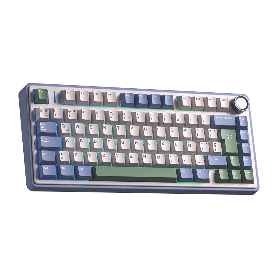 TECLADO MECANICO AULA F75 DONGLE 2.4 BT SP (SW-REAPER)6