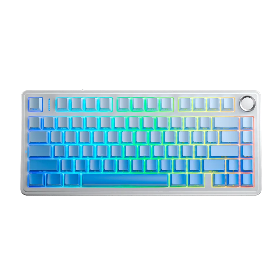 TECLADO MECANICO AULA F75 PRO RGB DONGLE 2.4 BT US (SW-STAR VECTOR) 0