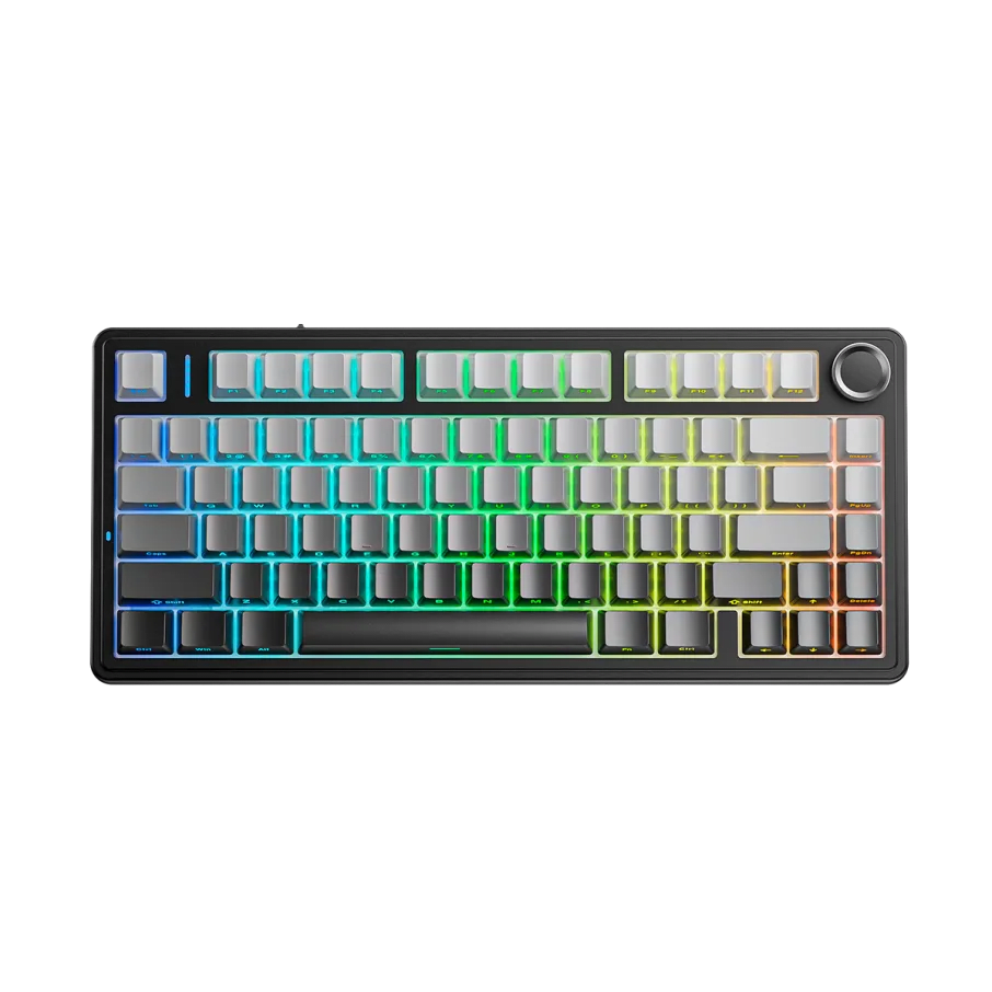 TECLADO MECANICO AULA F75 PRO RGB DONGLE 2.4 BT US (SW-REAPER) 0