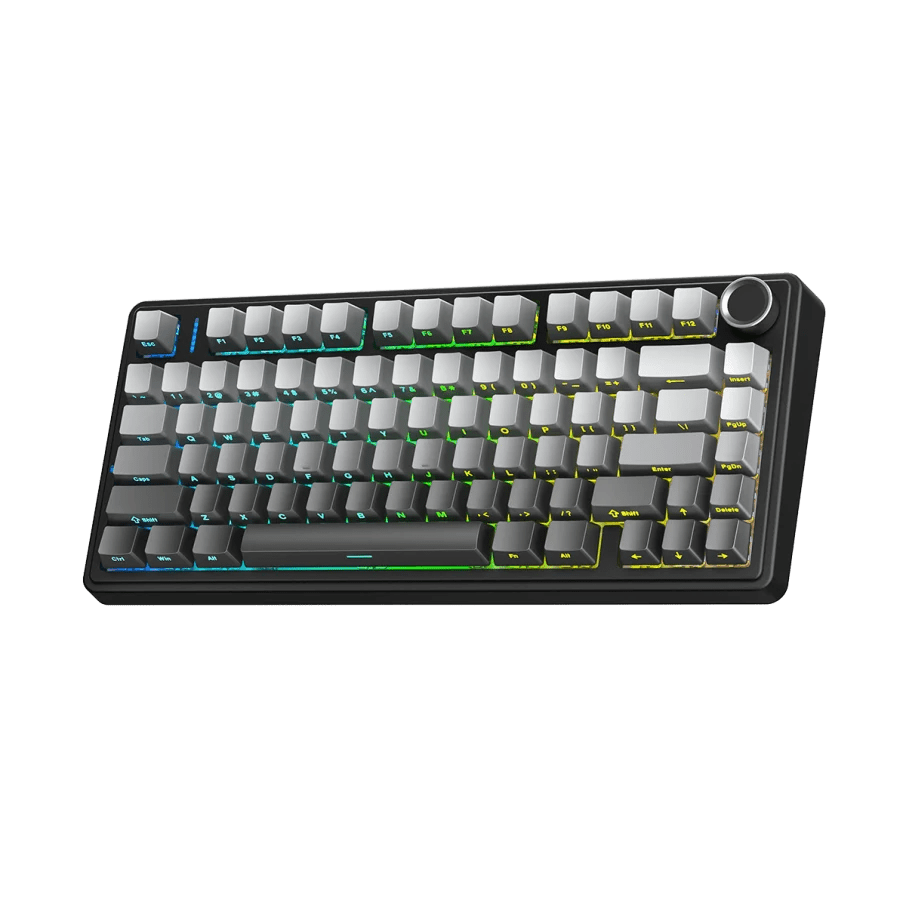 TECLADO MECANICO AULA F75 PRO RGB DONGLE 2.4 BT US (SW-REAPER) GRADIENT GREY2